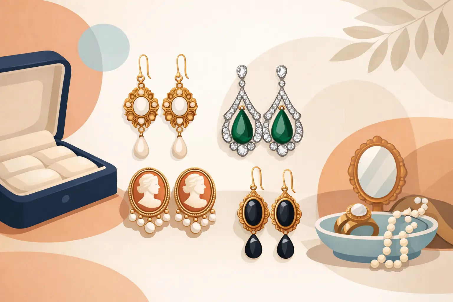 Boucles d’oreilles anciennes - bien les choisir