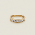 Alliance diamants baguettes