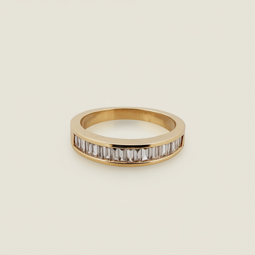 Alliance diamants baguettes