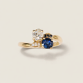 Toi et Moi diamant taille ancienne