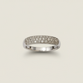 Bague jonc pavée de diamants